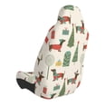 thumbnail image 2 of Balery Christmas Dachshund Dog Funda de Asiento para Auto con Diseño - Cubierta Frontal Suave y Transpirable con Protector Antideslizante- 1 Unidad, 2 of 5