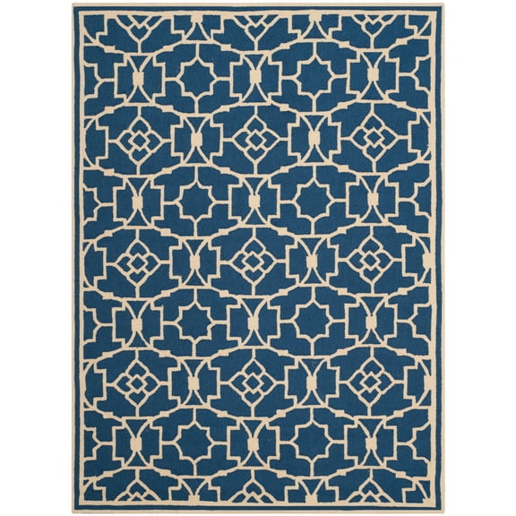SAFAVIEH Four Seasons Isaac Abstract Area Rug, Navy/Ivory, 5' x 7'