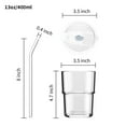 thumbnail image 4 of Vaso de agua BLUEPOLAR 400 ml con pajita y tapa, 4 of 5