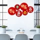 thumbnail image 4 of Decoración china tradicional Perfecl Abanico de flores de papel Rojo Creativo DIY, 4 of 8