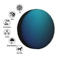 thumbnail image 4 of Honeii Blue and Teal Gradient Print Tire Covers, Waterproof Anti-UV Sun Snow Rain Tire Covers for Trailers, RV, Camper, SUV, Truck-17 inch, 4 of 6