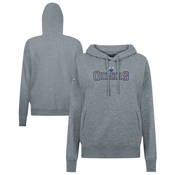 Women's Levelwear Gray Edmonton Oilers Adorn Journey Pullover Hoodie