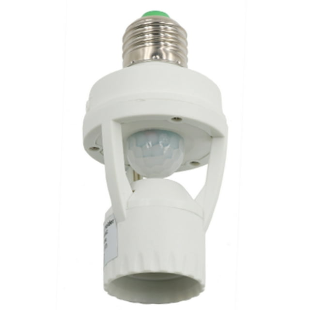 WDOplteas Convertidor casquillo E27 base lámpara 110-240V con interruptor bombilla con Sensor