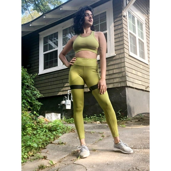 "Final Cut" 2 Piece Legging Set-Olive