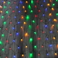 thumbnail image 4 of Zukuco Christmas Outdoor Net Lights, 96 LED 4.9FT x 4.9 FT Waterproof Connectable String Lights with 8 Modes for Bushes Garden Holiday Decoration (Multi-Colored), 4 of 7