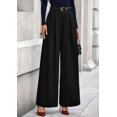 thumbnail image 2 of Pantalones PRETTYGARDEN 2025 de tiro alto, pierna ancha, negro XL, 2 of 8