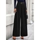 thumbnail image 2 of Pantalones PRETTYGARDEN 2025 de tiro alto, pierna ancha, negro XL, 2 of 8
