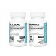 Microbiome Plus Probiotics L Reuteri NCIMB 30242 and Prebiotics scFOS, GI Digestive & Heart Health Supplements, Allergy Safe, Gluten-Free Probiotic Supplement for Men and Women