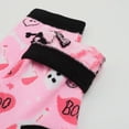 thumbnail image 3 of 5 Pairs Pink Halloween Socks for Women Spooky Funny Pumpkin Ghost Crew Socks Unisex, 3 of 5