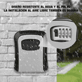 thumbnail image 2 of Caja De Almacenamiento De Llaves Empotrable En Pared Negro, 2 of 5