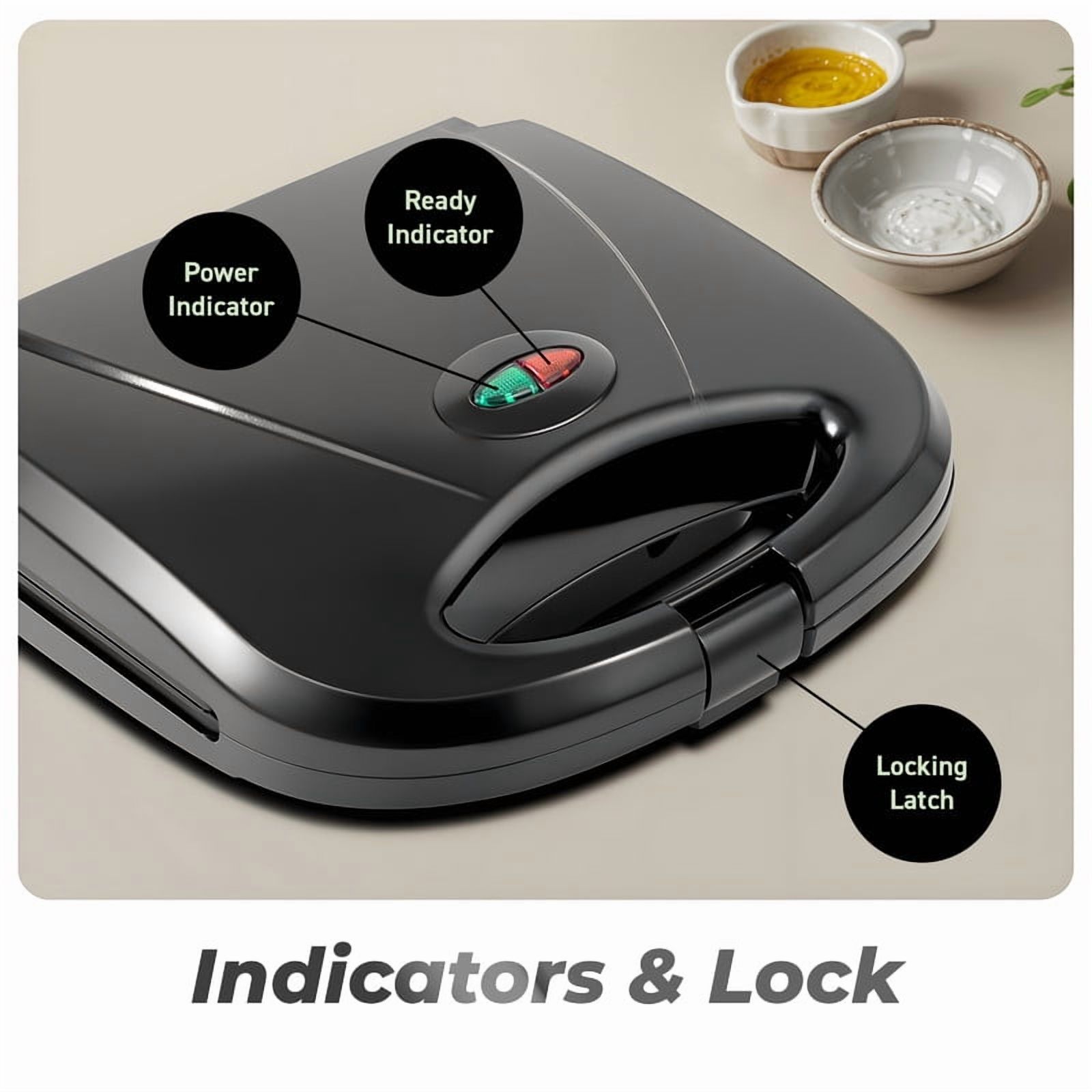 Elite Cuisine EWM2275 Double Waffle Maker