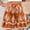 Orange, variant on Women's Boho Printed Shorts High Waist Elastic Drawstring Flowy Casual Summer Outfit Loose Fit Wide Leg Lounge Beach Vacation Festival Streetwear Beige L