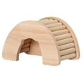 thumbnail image 2 of Serenable Hamster Wood House Hideout, Small Animal House DIY Cage Rest Tiny Gerbils Ventilated Cage Decor Cage Accessory Exploring Toys arch, 2 of 9
