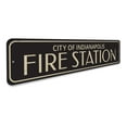 thumbnail image 3 of Fire Station City Novelty Sign, Metal Wall Decor - 4x18 inches, 3 of 4