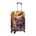 thumbnail image 3 of Balery Luggage Cover Sunshine Cute Cat Sunflower Print Suitcase Covers for Luggage Elastic Washable Suitcase Protector Fits 18-32 Inch Luggage-X-Large, 3 of 9