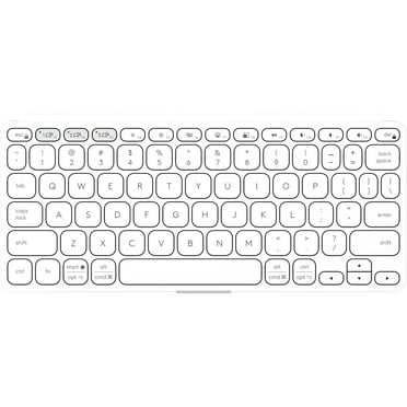Logitech Keys-To-Go 2 Wireless Slim Keyboard, Pale Gray English