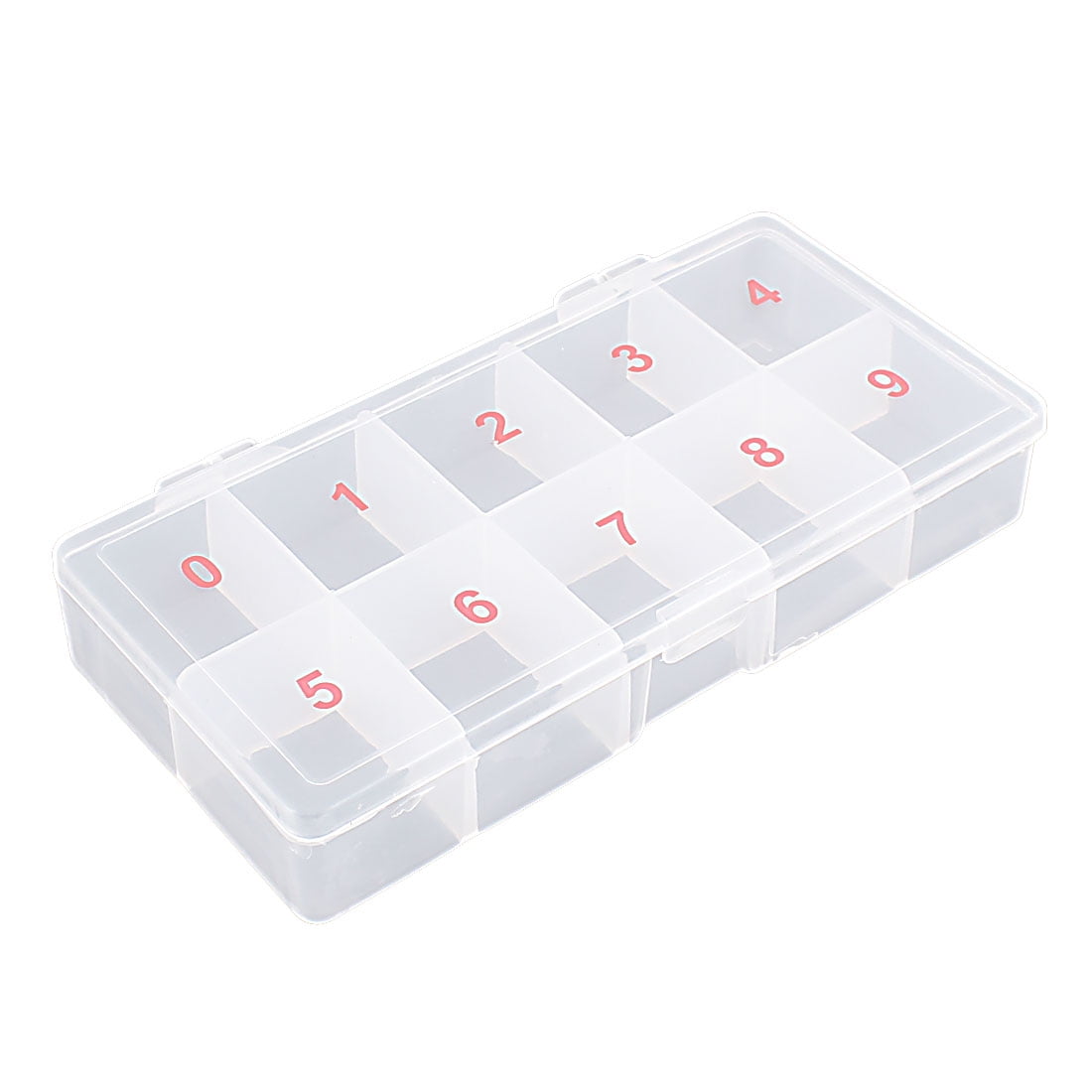 Unique Bargains Clear Plastic 10 Compartments Storage Box Container