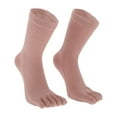 thumbnail image 2 of Unique Bargains 1 Pair Yoga Five Toe Socks Durable Striped High Socks for Women Pink, 2 of 6