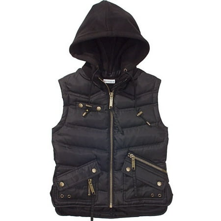 Juniors Bubble Vest with Detachable Hood