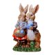 thumbnail image 1 of Escultura de mesa de conejo de Pascua pintada a mano, figurita de conejo Pareja, 1 of 8