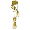 thumbnail image 2 of CWI Lighting Suspension DEL avec Fini en Laiton Brossé, 2 of 2