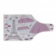 thumbnail image 1 of Heels and Dresses Cutting Board, Paris Fashion Atelier French Boutique Feminine Glamor Eiffel, Tempered Glass Cutting and Serving Board, Wine Bottle Shape, Pale Pink Magenta Mauve, by Ambesonne, 1 of 1