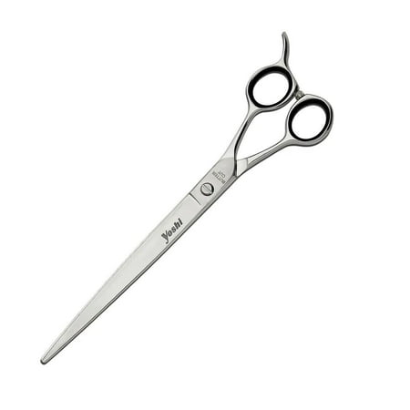 Geib Yoshi Straight Curved Left Or Right Handed Grooming Shears For Dogs Pets (9 Inch - Straight Right Handed)