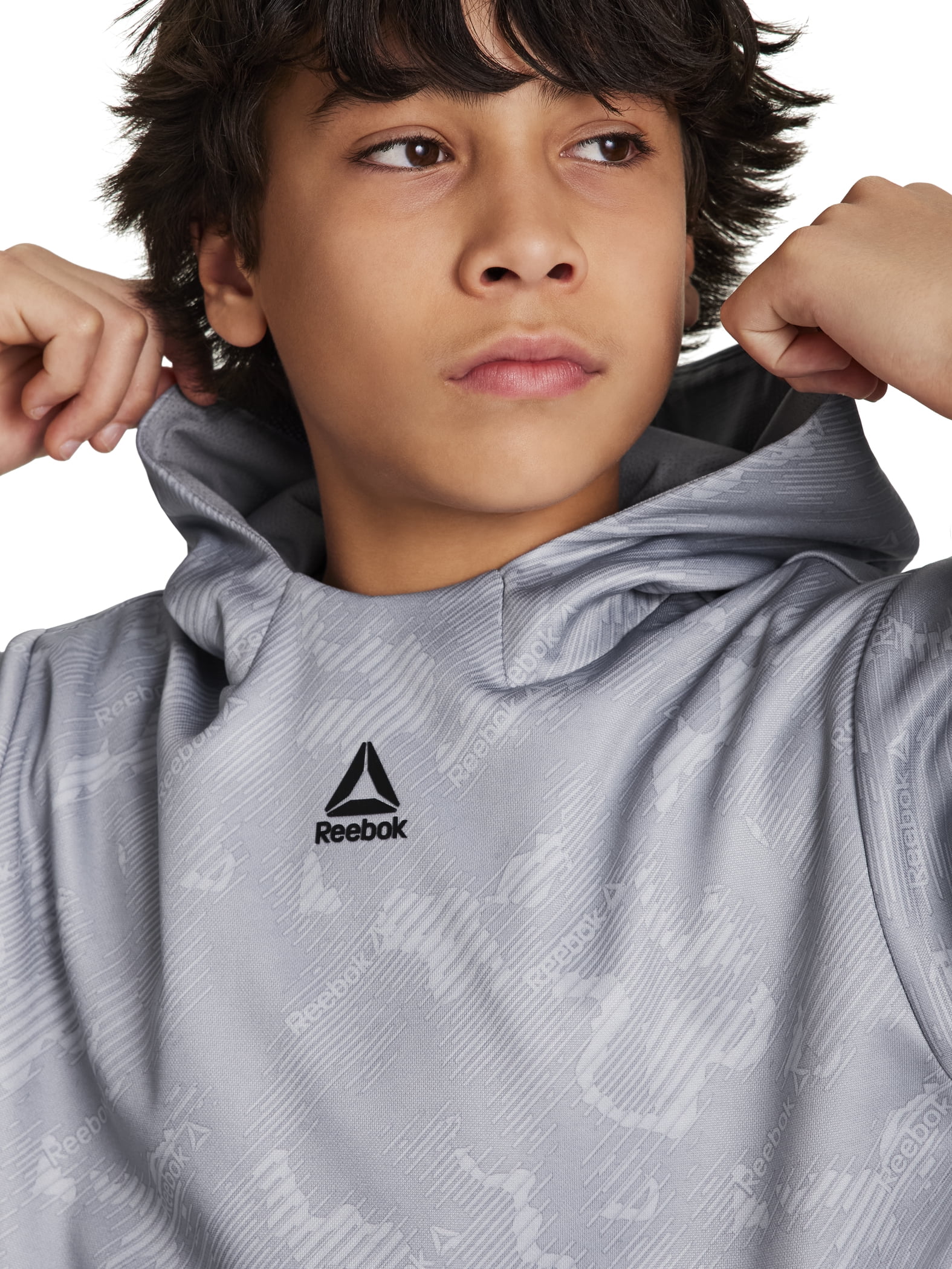 Reebok Boy's Athletic Cool Down Fleece Hoodie, Sizes 4-18