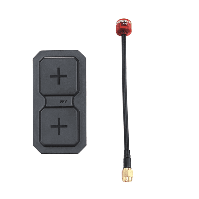 Para RANGE PLUS 2X 5.8G Antena Direccional de Doble Unidad + Antena Cherry 2nd Gen RHCP SMA 11dBi para Piezas de Dron RC FPV Negro