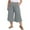 Gray, variant on AherBiu Plus Size Capri Pants for Women Wide Leg Lightweight Summer Casual Loose High Waisted Capris with Pockets