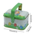 thumbnail image 3 of YUNAFFT Box Tinplate Box Tinplate Biscuit Holder Portable Cookies Case Easter Decor Candy Container Easter Snack Holder Cartoon Candy Holder Portable Cookies Holder Candy Party Favors, 3 of 6