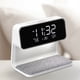 thumbnail image 3 of Reloj despertador inalámbrico inteligente Cateissary Lámpara de reloj blanca, 3 of 6