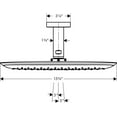 thumbnail image 3 of Hansgrohe 27390001 - HG Puravida Showerhead 400 W/Ceiling Mount, 3 of 3