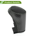 thumbnail image 4 of Cubierta de pomo de cambio de marcha Unique Bargains para Chevrolet Malibu 2016-2020, antideslizante, negra y gris, protector de mango de cambio de palanca de cuero sintético, 1 pieza, 4 of 6