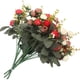 thumbnail image 5 of Fiudx Ramo de Rosas Artificiales, Romántico Arreglo de Rosas Rojas de Seda, Elegante Decoración para El Hogar, Oficina, Boda, Fiesta, 28 X 20 Cm., 5 of 7