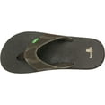 thumbnail image 5 of Men's Sanuk Fault Line Thong Sandal Brown Synthetic Nubuck 10 M, 5 of 6