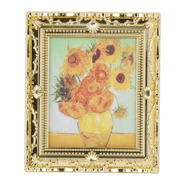 Pintura Al óleo En Miniatura, Pintura Artística En Miniatura, Exquisita Hecha A Mano, Hermosa Para Niños Para Decoración De Casa De Muñecas