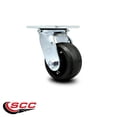 thumbnail image 2 of 4 Inch Rubber on Steel Wheel Swivel Caster with Ball Bearing Service Caster, 2 of 2