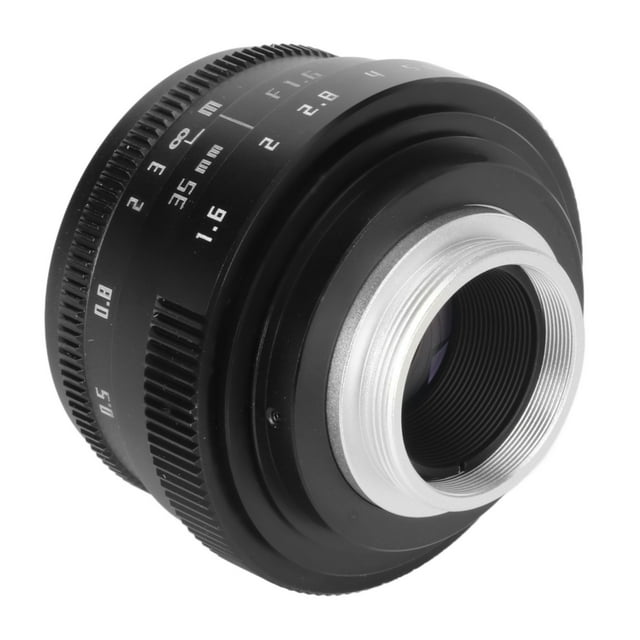 Lente de cámara Bling Bling 35 mm F1.6 Montura C Enfoque Fijo Artesanía Superior