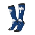 thumbnail image 2 of Knee High Socks for Women South Carolina Flag Pattern Long Tube Sock Uniform Socks, 2 of 7