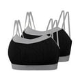 thumbnail image 2 of Jamicy Bras for Women 2 Pack Full Coverage Fashion Solid Color Casual Camisole Tank Top Ladies Comfy Sports Bras Top Everyday Bras, 2 of 7