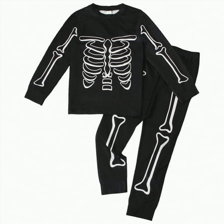 Xudanell Baby Boy Outfits Cute Halloween Baby Outfits Skeleton Glow in The Dark Newborn Boy Clothes Cotton Sleepwear Clothes
