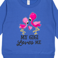 thumbnail image 3 of Inktastic My Gigi Loves Me with Two Flamingos Toddler Sweatshirt, 3 of 4