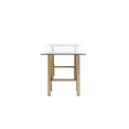 thumbnail image 4 of Pemberly Row Contemporary Small Metal Desk with Glass in Brushed Brass, 4 of 4
