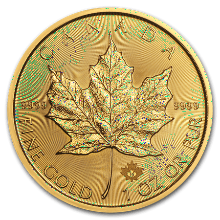 Canadian One Cent Coins - 2019 1 oz Gold Canadian Maple Leaf Coin BU