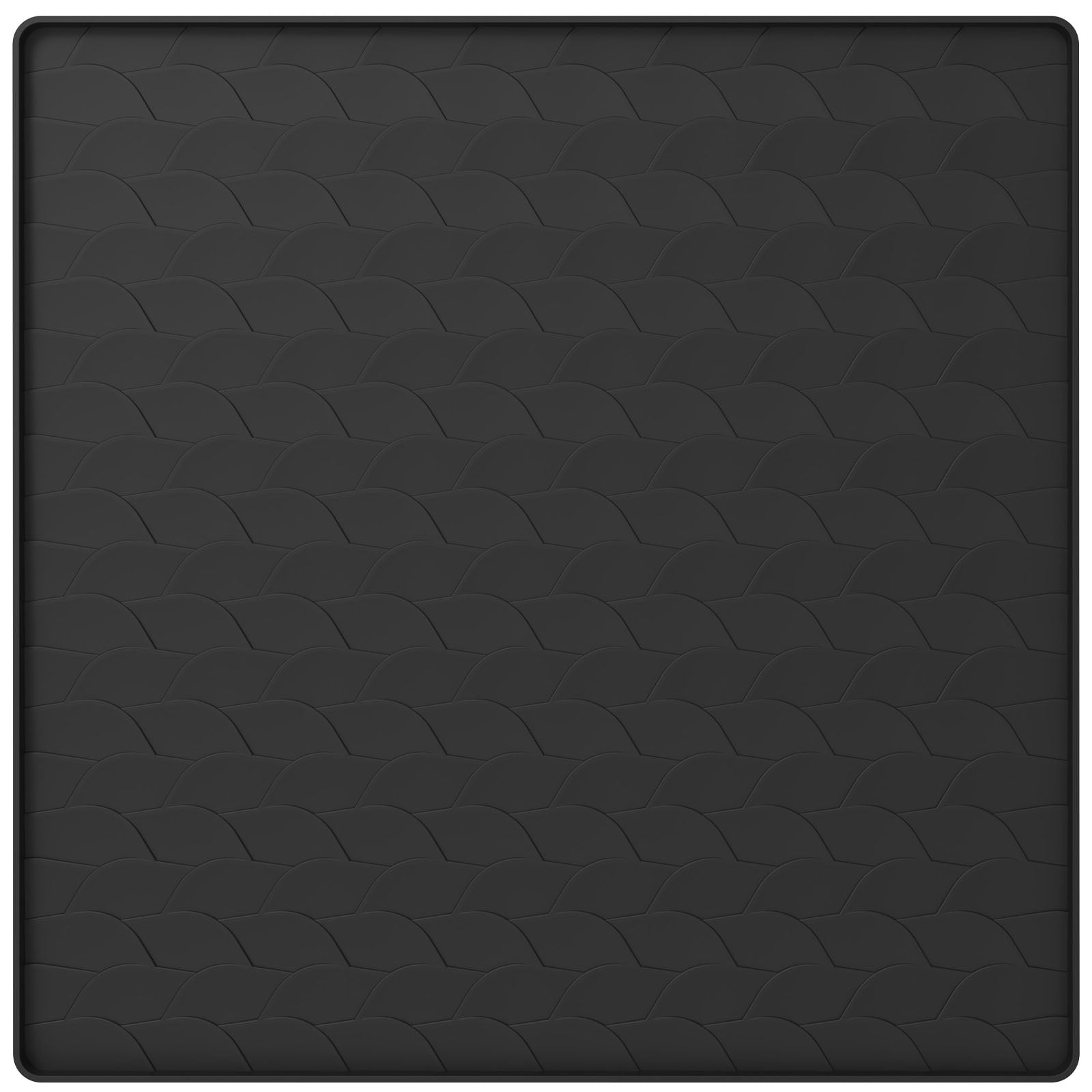 Silicone Washer Dryer Top Protector Mat Waterproof Dustproof Cover (black )