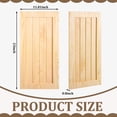 thumbnail image 3 of 2 Pack 16.25'' W x 22.5'' H Unfinished Kitchen Cabinet Door Replacement with Hinges and Handles, Shaker Cabinet Doors Front Replacement for Kitchen Bathroom Vanity Closet, 3 of 6