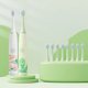 thumbnail image 3 of Cepillo de dientes eléctrico sónico para niños, colorido, con dibujos animados, recargable por USB, suave, automático, resistente al agua, con cabezal de repuesto de 6/8", 3 of 5