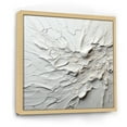 thumbnail image 2 of Designart "Abstract Ivory And Ebony Fluid Art III" Coastal Floater Framed Wall Art Prints, 2 of 5