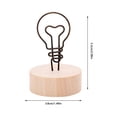 thumbnail image 1 of pdqouc Wooden Card Holders Wire Shape Table Photo Holder for Wedding Party Gatherings office Desk Versatile Desk Accessory for a touch of Class and Organization, 1 of 5